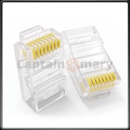 100 PCS Rj45 Connector Cat5 Cat6 Connector With Shield Connector