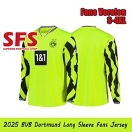 【SFS】Top Quality 25-26 B-V-B Long Sleeve Jersey Green Neon Special Kit Football Soccer Jersey Men Sp