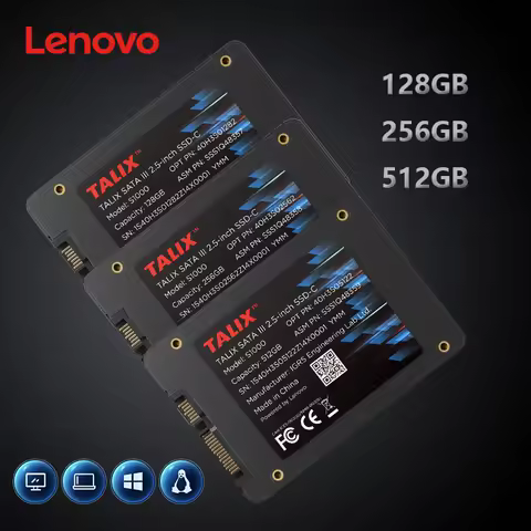 Lenovo TALIX SSD 2.5" SATA 3 III 128GB 256GB 512GB 1TB Internal Solid State Drive 500MB/s High Speed