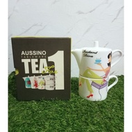 Aussino Tableware Instant Diva Ceramic Tea Pot and Cup