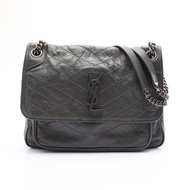 Niki Medium 肩背包 灰色 皮革【SAINT LAURENT YSL 聖羅蘭】 633158