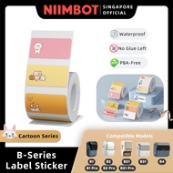 NIIMBOT Cartoon Label Sticker for B1 B2 B21 B1 Pro B2 Pro B21 Pro B31 B4 Thermal Waterproof Cute Nam