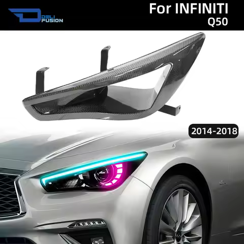 For 2014-2018 Infiniti Q50 JW X Motion Style Front Vented Headlight Assembly Headlamp Exterior Tunin
