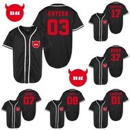 Baby monster baseball Jersey kpop sports top babymonster bm sport rami rora ruka ahyeon asa chiquita