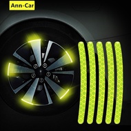 xps  20Pcs/Set Car Wheel Reflective Sticker Car-styling Safety Warning Reflective Sticker Car Wheel Decorative Strip Auto Exterior Motorcycle Bike Tires Sticker