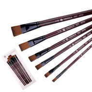 2026 New Style Cherry Blossom 820 Nylon Wool Water Chalk Oil Brush Acrylic Watercolor Brush 6-Piece 