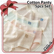 Women's Soft Breathable Brief Underwear Set, 5 Pieces