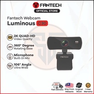 Fantech LUMINOUS C30 Quad High Definition Webcam 2K Quad HD Built-in Microphone 360° Rotating Webcam