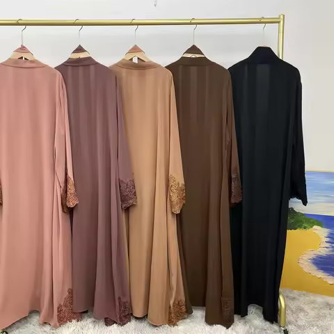 Muslim Fashion Dress 2023 new Dubai Abaya long dress with belt Women's Islamic dress Abaya African d
