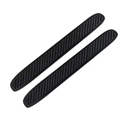 Car Bumper Protector Rubber Strips, Carbon Fibre Front and Rear Side Bumper Guard Cover for SUV MPV 
