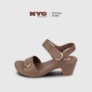 NYC Ladies Jacine Sling-Back Heeled Sandals -N72602-CV01SV-63-TAUPE