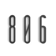 100mm Self-Adhesive Modern Door Number Plaque - Large House/Hotel Address Digit Sign Sticker