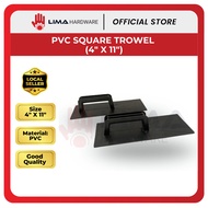 PVC Square Trowel, Kulir Persegi PVC, Pencedok Simen, PVC方抹刀 4Inch x 11Inch