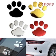 CLEOES Car Stickers Cute Paw Bumper Cat Dog Footprint PVC Footprint Sticker