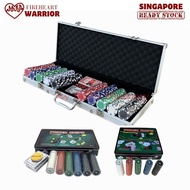POKER Chips Set - Suitcase - Casino - Gambling - Chips - Token - Texas/Fireheart Warrior