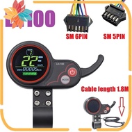 24V-60V Throttle Meter Fit For Electric Scooter/Ebike Speedometer (SM Plug 5PIN)