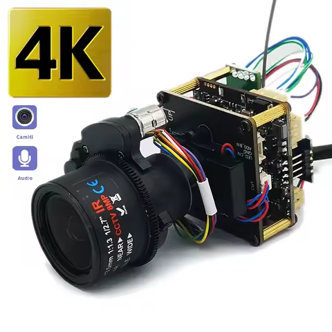 5X 4K 8mp Ip Camera Module, OV08C10 Starlight Sensor, Motorized 2.7-13.5mm Optical Zoom Auto Focus,S