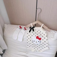 Infant Cartoon Sling Romper Thin Infant Korean Sleeveless Romper Baby Girl Cute Clothes