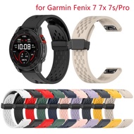 26 22 20mm Silicone Magnetic Watch Band Strap For Garmin Fenix 7X 7 7S Pro 6X 6 6S Wristband Fenix 5 5X 5S Smartwatch Bracelet