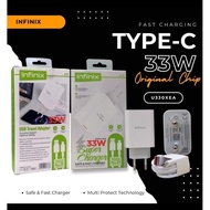 Original Infinix 33W Charger with Usb Type C Fast Charging Cable Original Infinix 33 Watt Charger/