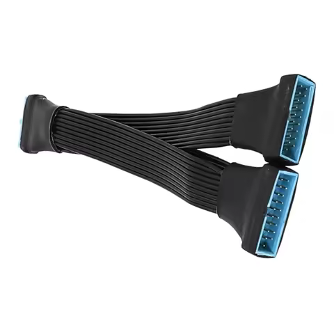 USB 3.0 Header Splitter Extension Cable USB 3.0 19/20 Pin Splitter Cable Motherboard USB 3.0 Interna