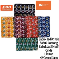 Becomes | Lontong Belt | Belt Becomes Cinde | Multi-Color Cinde Pattern Belt