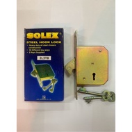 [100% ORIGINAL] SOLEX HEAVY DUTY Gate Lock / Metal Door Lock / Iron Grill Hook Lock #2L3TB
