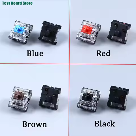 10/50/100 PCS Keyboard Keys Switch 2Pin Mechanical Keyboard Black Blue Brown Red Key Switch for Back