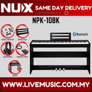 *SAME DAY DELIVERY* Nux NPK10 88 Key Smart Digital Piano w/Grand Hammer Action 3 Stand and Bench ( N