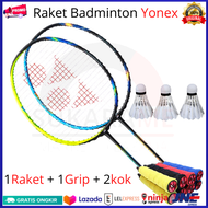 ( PROMO FREE KOK + GRIP HANDUK ) RAKET YONEX Raket Badminton Murah Senar Terpasang - Tanpa sambungan T