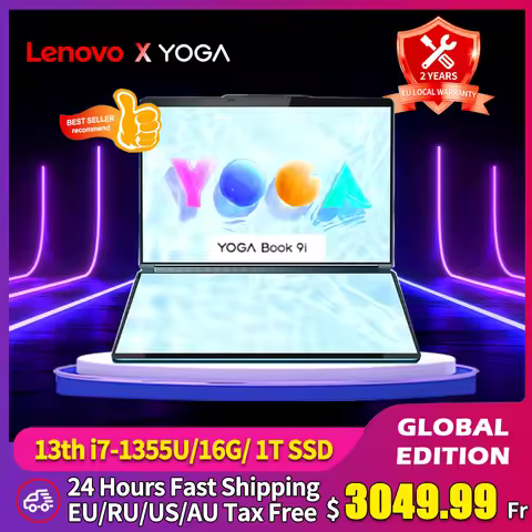 Lenovo YOGA Book 9i Laptop 13th Generation Core i7-1355U 16G 1T Intel Evo Platform 13.3-Inch 2.8K OL