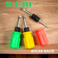 OBENG BOLAK BALIK CEBOL 9CM WARNA WARNI MURAH S6002