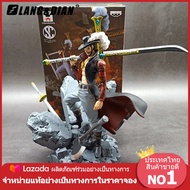 Langdian ผลิตภัณฑ์อย่างเป็นทางการ โมเดลวันพีช One Piece ジュラキュール·ミホーク โมเดลของเล่น PVC Action Figure Collectibles Toys 25cm POP Model เหมือนจริง