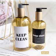 QM🍅 Hotel Hand Sanitizer Bottle Shampoo Shower Gel Fire Extinguisher Bottles Laundry Detergent Subpackaging Bottles Pump