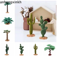 ANHENGXIN Artificial Plant Cactus, Cute DIY Crafts Artificial Tree Model, Mini Trees Realistic Plast