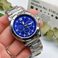 นาฬิกาข้อมือผู้ชาย ควอตซ์ สายสแตนเลส รุ่น AE- 7777 สไตล์มินิมอล แฟชั่นนักธุรกิจ สําหรับผู้ชาย มีวันท