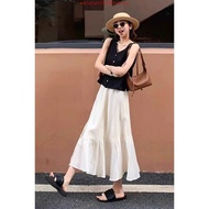 Asymmetrical Gathers Midi Skirt