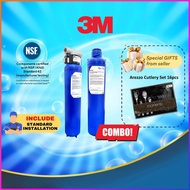3M™ AP902 + AP910R Whole House Outdoor Water Filter System + Replacement Cartridge | Point of Entry 
