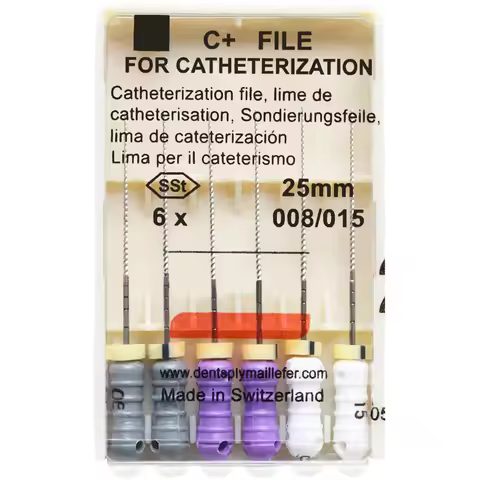 1 Pack 21/25/31mm 008/015 Dental C+ FILE For Catheterization SSt Endo Root Canal C Files Hand Use En
