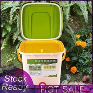 12L Compost Bin Recycle Composter Aerated Compost Bin PP Organic Homemade Trash Can Bucket Kitchen Garden Food Waste Bins