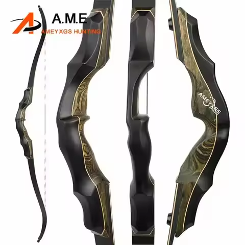 62inch Bow 20-55lbs Archery Recurve Bow Takedown Split Bow 16inch Technology Wood Riser for Right Ha