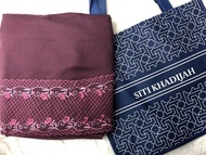Telekung Cotton Sulam+Bag Siti Khadijah