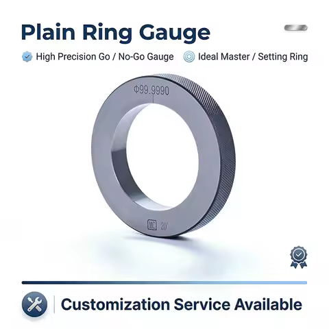85-125mm High Precision Plain Ring Gauge GCr15 Steel Smooth Bore Calibration Gage for Inner Diameter