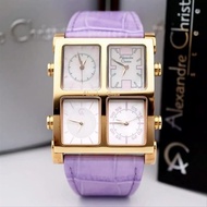 Jam Tangan Wanita Alexandre christie 2409 Original Tali Kulit