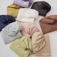 Pure Cotton Mattress Cover Simmons Single-Piece Cotton Solid Color Bed Sheet Protective Cover Combed