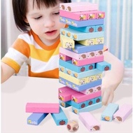Colorful wooden drawing game 51 pcs