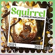 Squirrel Cαʅҽɳԃαɾ 2024-2025: 16 Months of The Animal from Sep 2024 to Dec 2025,Square 8.5 x 8.5 Inch