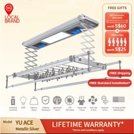 YU HOME Automated Laundry Rack System, Smart Laundry Rack (Model: ACE) *FREE INSTALLATION AND LIFETIME WARRANTY*