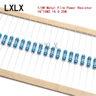 5000PCS 1/4W Perintang Kuasa Filem Logam 1% 0.25W 1R~1M 2.2 4.7 47 100 120 150 200 220 360 470 680 1