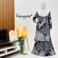 Baju Kurung HANIMAA set B - Baju Kurung Plus Size - S hingga 5XL - Boleh Nursing - Haura